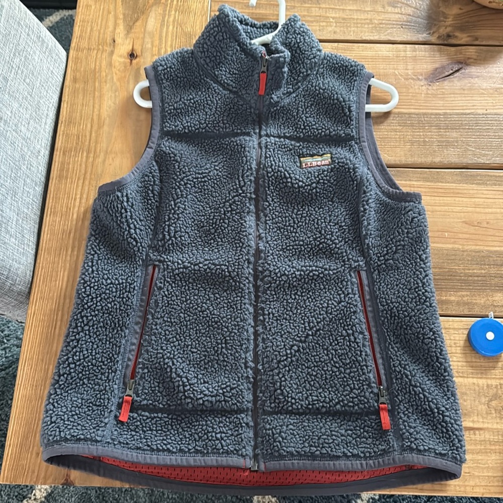 LL Bean Mountain Deep Pile Vest
